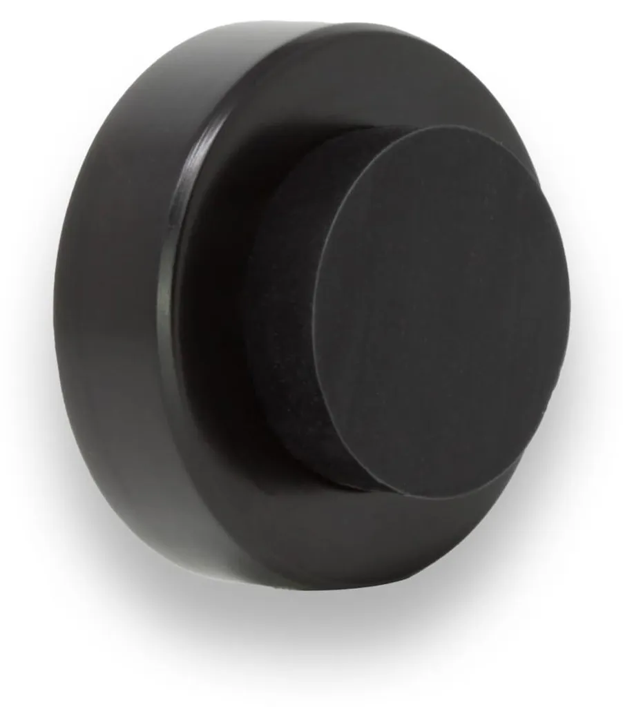 Évitez les traces sur les murs : Butée de porte inox noire 35x18mm I-254