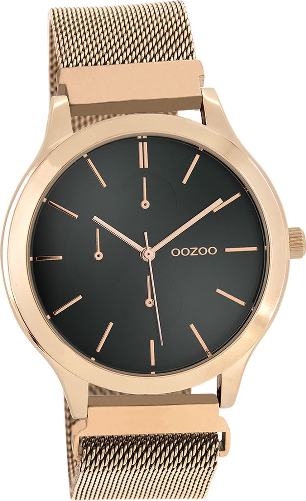 Oozoo Metall Damen-Herren Uhr Analog Quarzuhr Armband rosegold Timepieces D2UOC10688