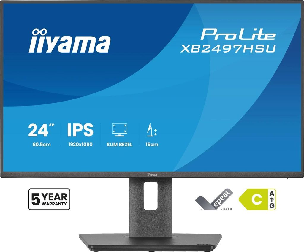 iiyama ProLite XB2497HSU-B1, LED-Monitor, (FullHD, IPS, HDMI, DP