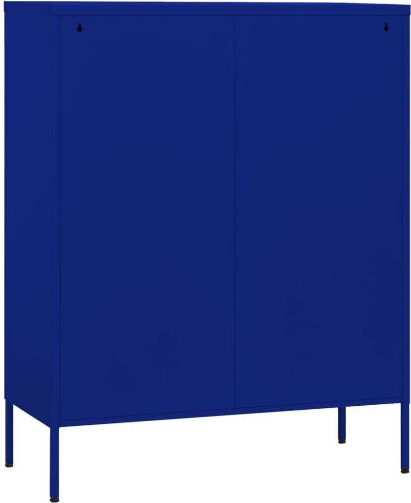 vidaXL Úložná skříň námořnická modrá 80x35x101,5 cm ocel Obrázek produktu 