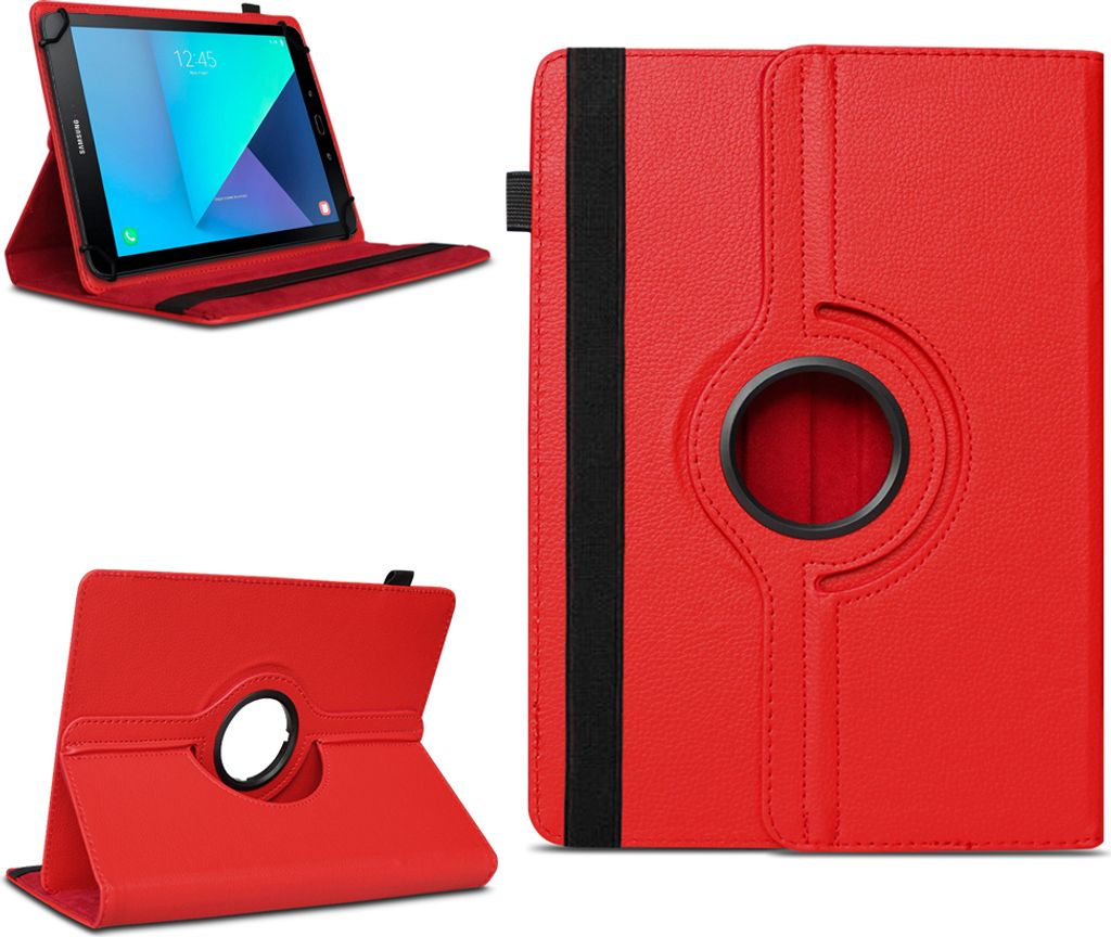 Schutzhülle kompatibel für Samsung Galaxy Tab 4 / 3 10.1 Tablet Hülle Case CoverFarben:Rot