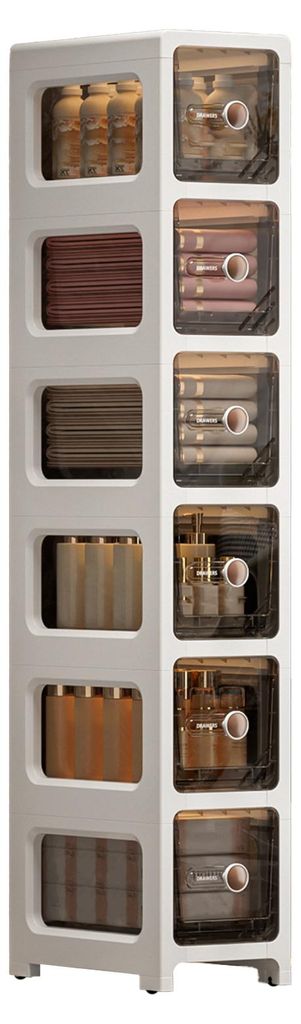 Schmaler Kommodenschrank, Badezimmer-Aufbewahrungsturm mit mehreren Schubladen, schlanke Kommode/Schublade für Wäscheschrank, Schlafzimmer, klein...
