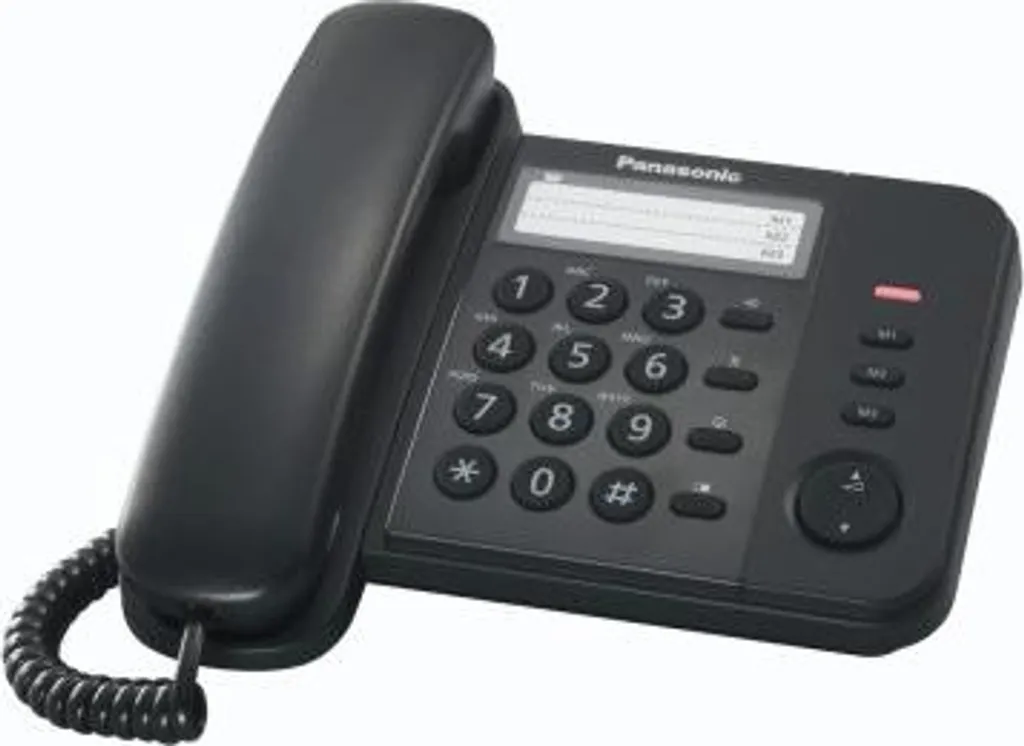 Téléphone filaire Panasonic KX-TS520 Noir sans pile pour panne réseau