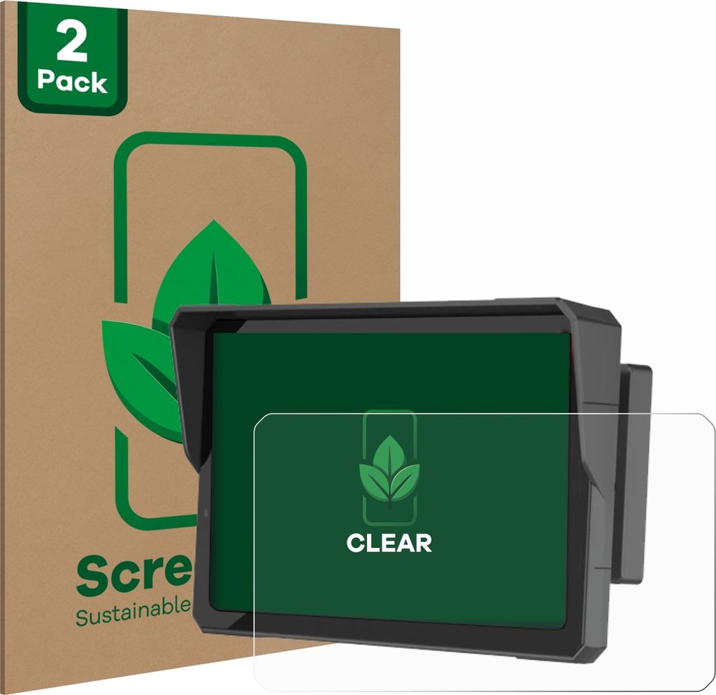 2x ScreenLeaf Schutzfolie für Carpuride W702B Pro 7" nachhaltiger Displayschutz Display Schutz Folie Klar Transparent