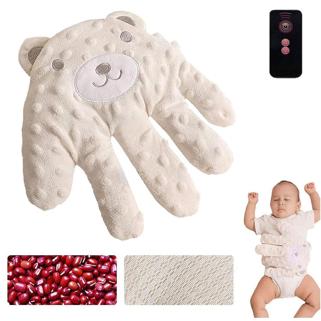 Beruhigende Babyhand, Baby-Schläferkissen mit Tiermotiven Produktbild 