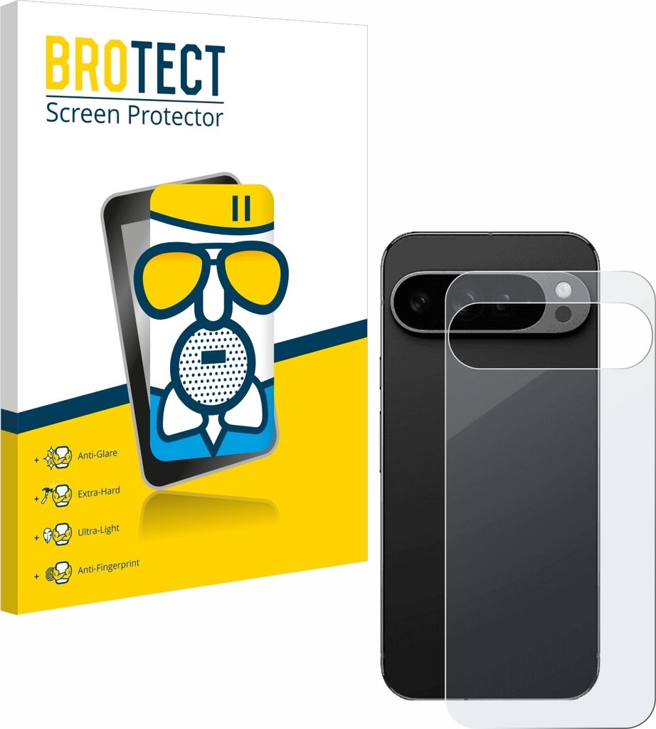 BROTECT Entspiegelungs Schutzglas für Google Pixel 9 Pro XL (Rückseite) Schutzfolie Panzer Folie Glas Display Schutz matt