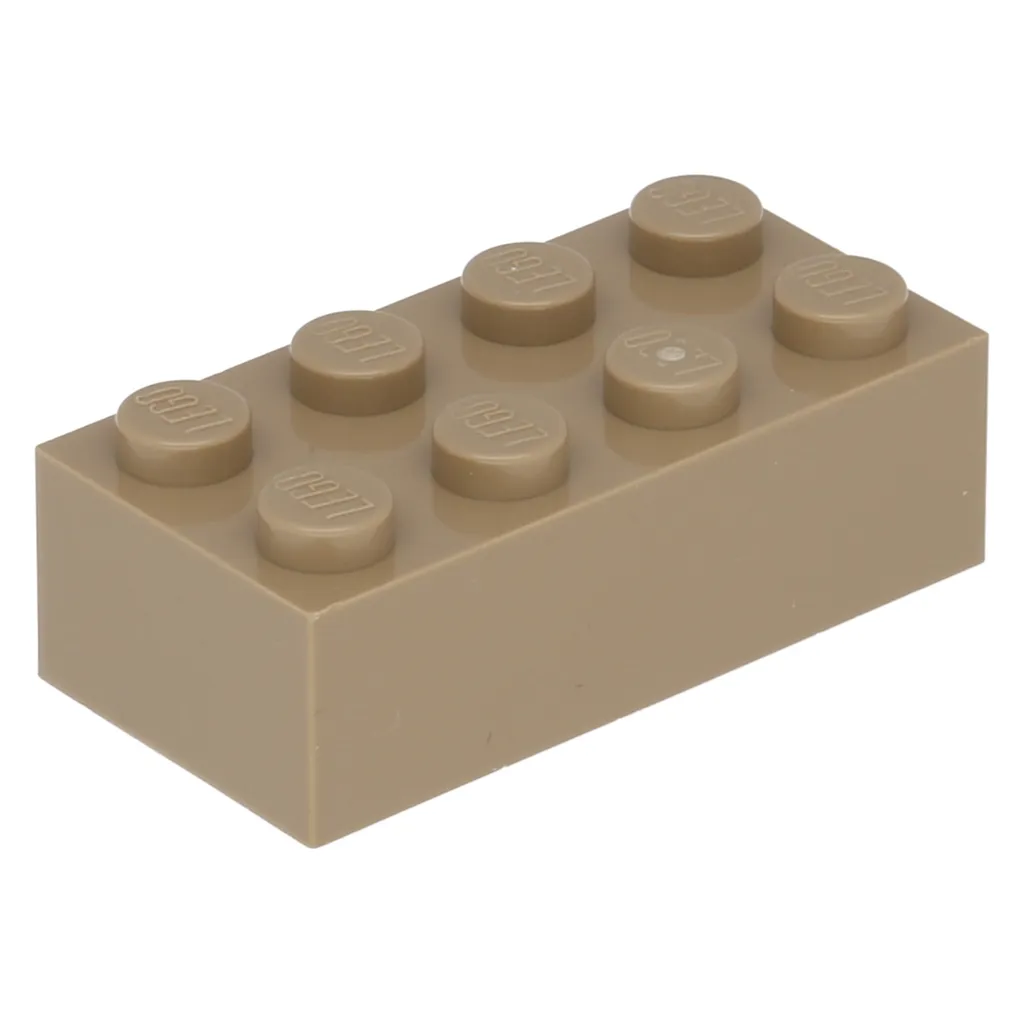Briques de construction Lego 2x4, pack de vrac 250 pièces beige foncé