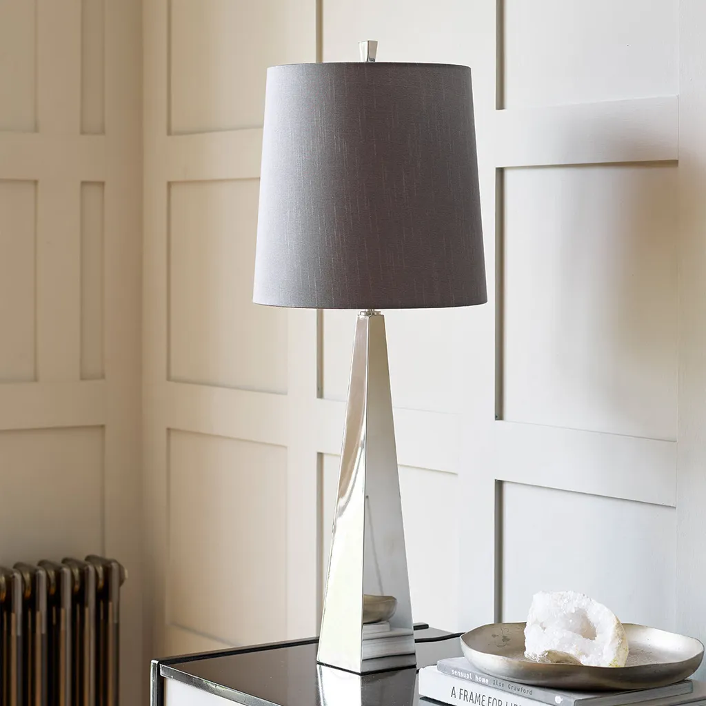 Lampe de table Ascent 80 cm : solution d'éclairage design chrome gris - 2