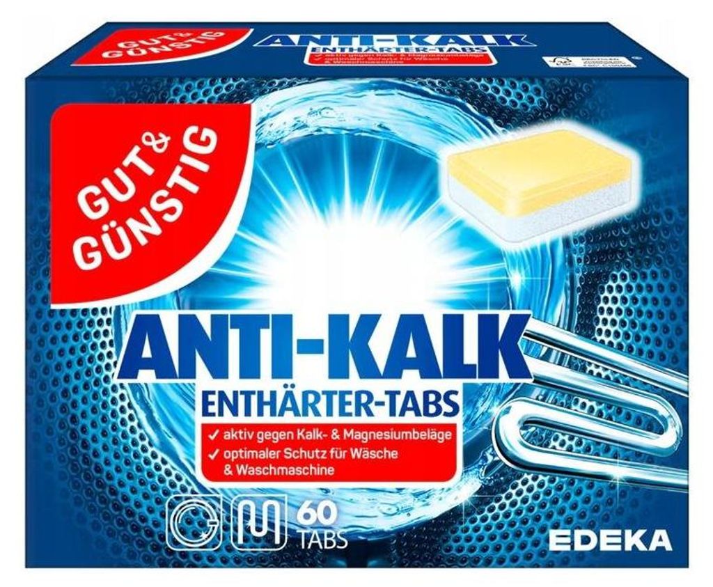 Entkalkungstabletten 60pcs Anti-Kalk Entharter-Tabs - Produktbild 