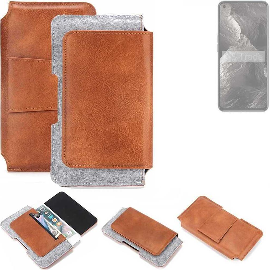 K-S-Trade Handyhülle Schutzhülle kompatibel mit Realme GT Master Edition Gürteltasche Holster Gürtel Tasche Smartphone Tasche Handy Hülle Poly...