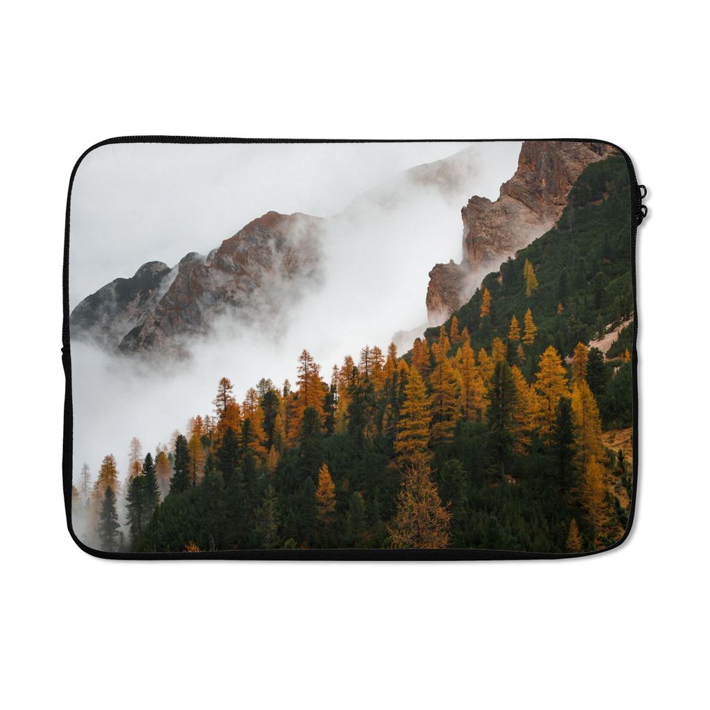 MuchoWow Laptop Hülle 13 Zoll Kiefer - Herbst - Berg - Landschaft Laptoptasche - Laptophülle - Sleeve - Rundumschutz