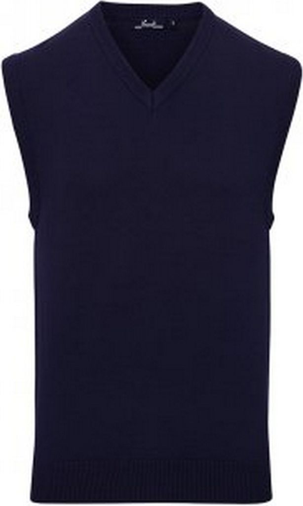 Premier Herren Pullunder mit V-Ausschnitt PC3107 (4XL) (Marineblau)