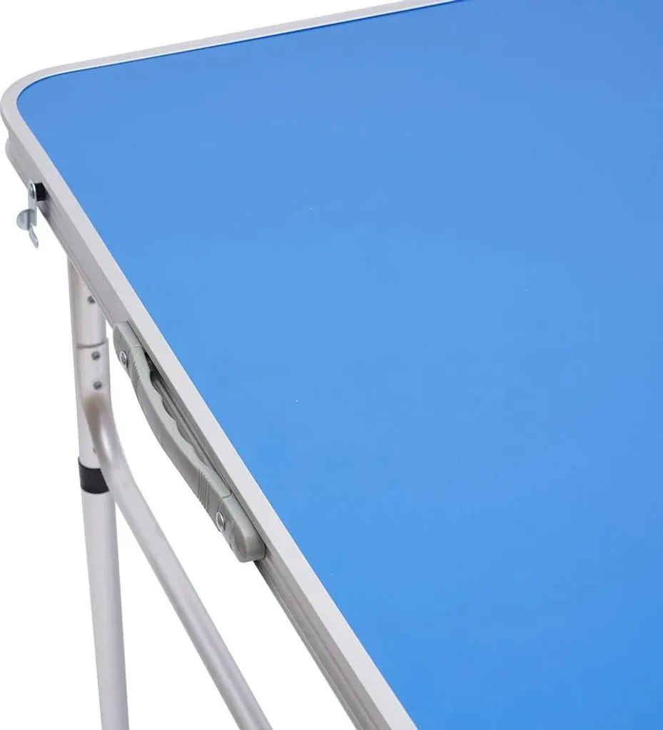 Mini Table de Tennis de Table Extérieure - Plateau Bleu MDF et Aluminium - 11