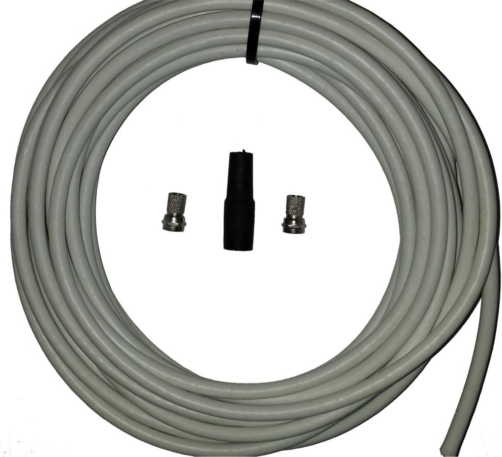 Wittenberg Sat-Koaxkabel Set doppeltgeschirmt 90 dB mit F-Stecker, versch. Länge Länge: 50 m