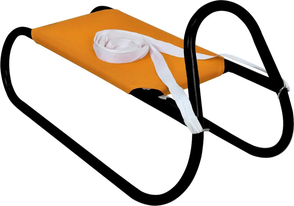 Luge en métal Rulyt incassable Orange et Noir pour neige glacée