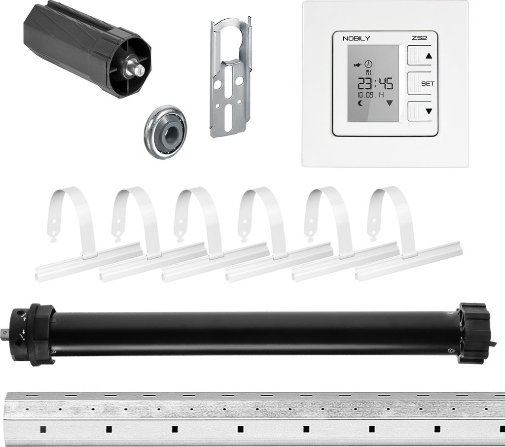 Komplett-Set | P4 13/14-40 inkl. ZS2 | 13Nm = Zugkraft bis 36Kg | 40mm Achtkant Welle |Wellenlänge 150 cm | Rolladenmotor, Rolladenantrieb