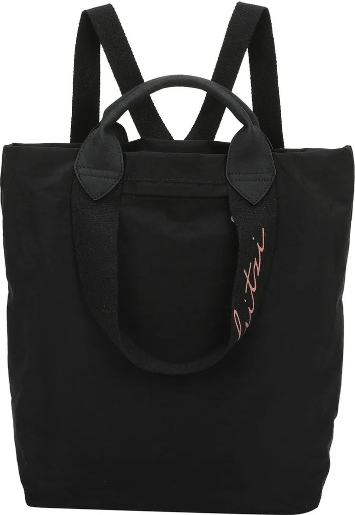 Fritzi aus Preußen Ju Lighty Zaino Nero Nylon - City Backpack Donna