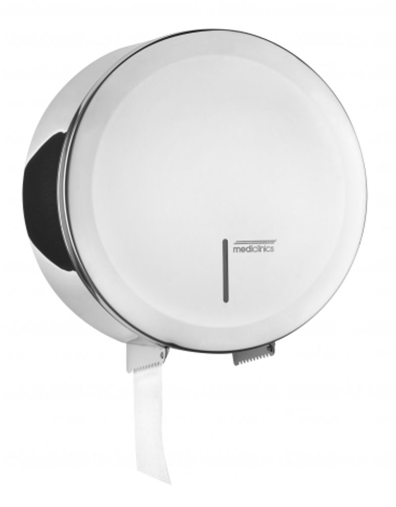 Mediclinics Großrollenspender MIDI - Toilettenpapierspender - Edelstahl hochglanz