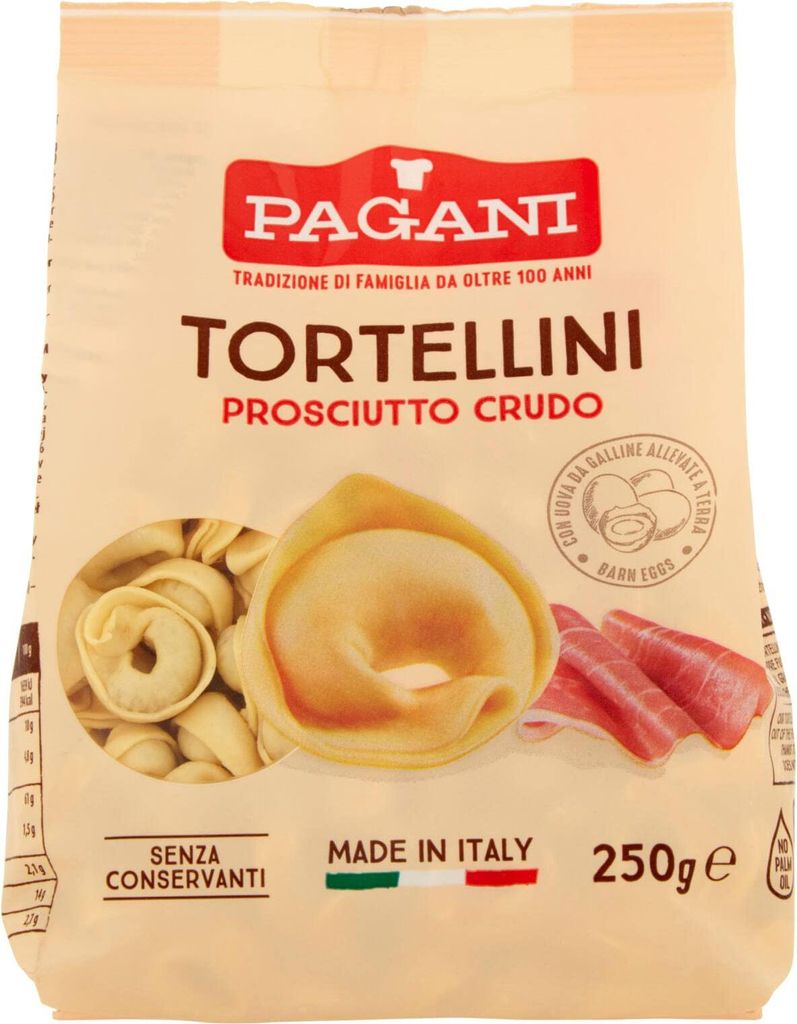 TORTELLINI AL PROSCIUTTO Crudo 250G Pagani (083595
