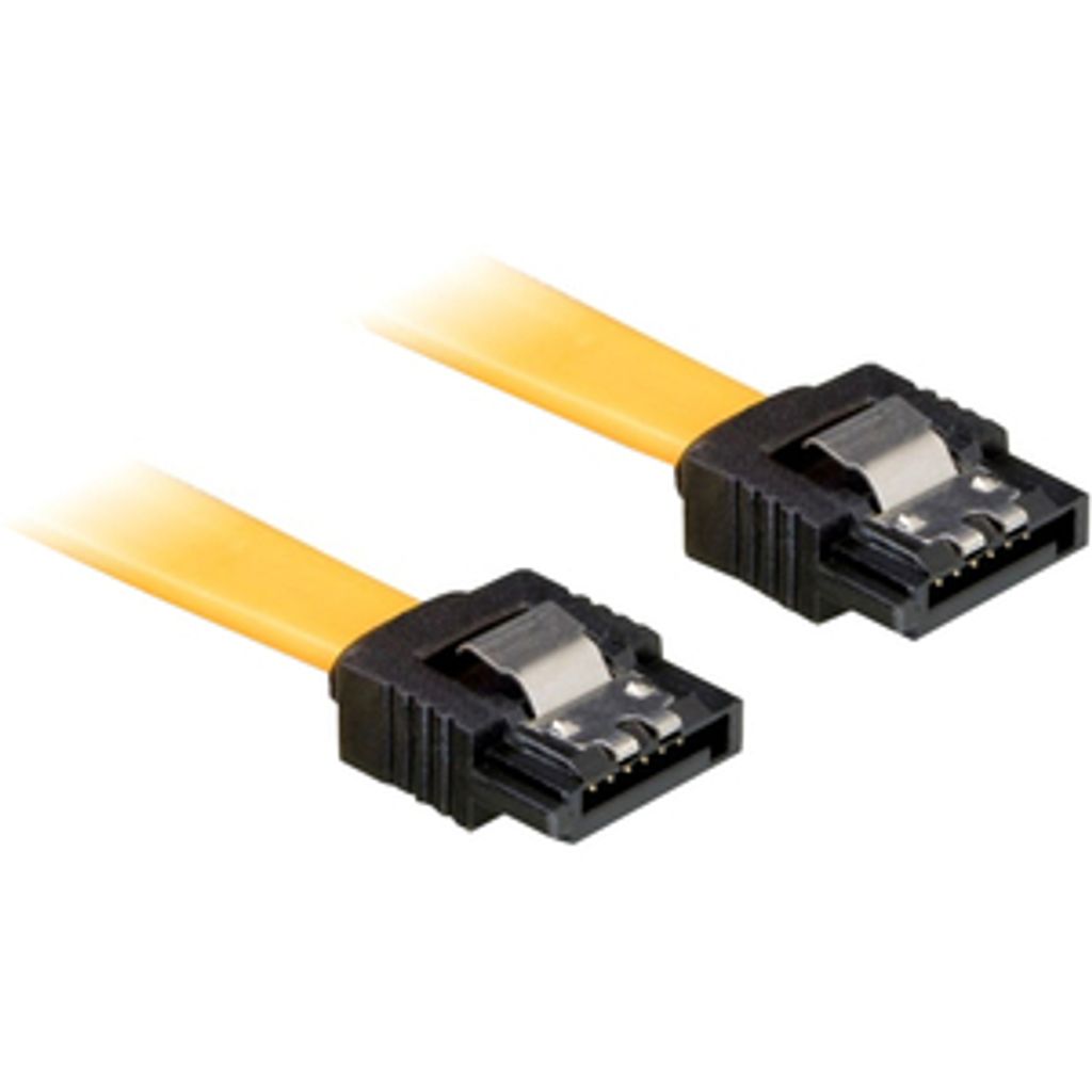 Delock Cable SATA - SATA-Kabel - Serial ATA 150/300/600 - SATA (W) zu SATA (W) - 10 cm - eingerastet, gerader Stecker - Gelb