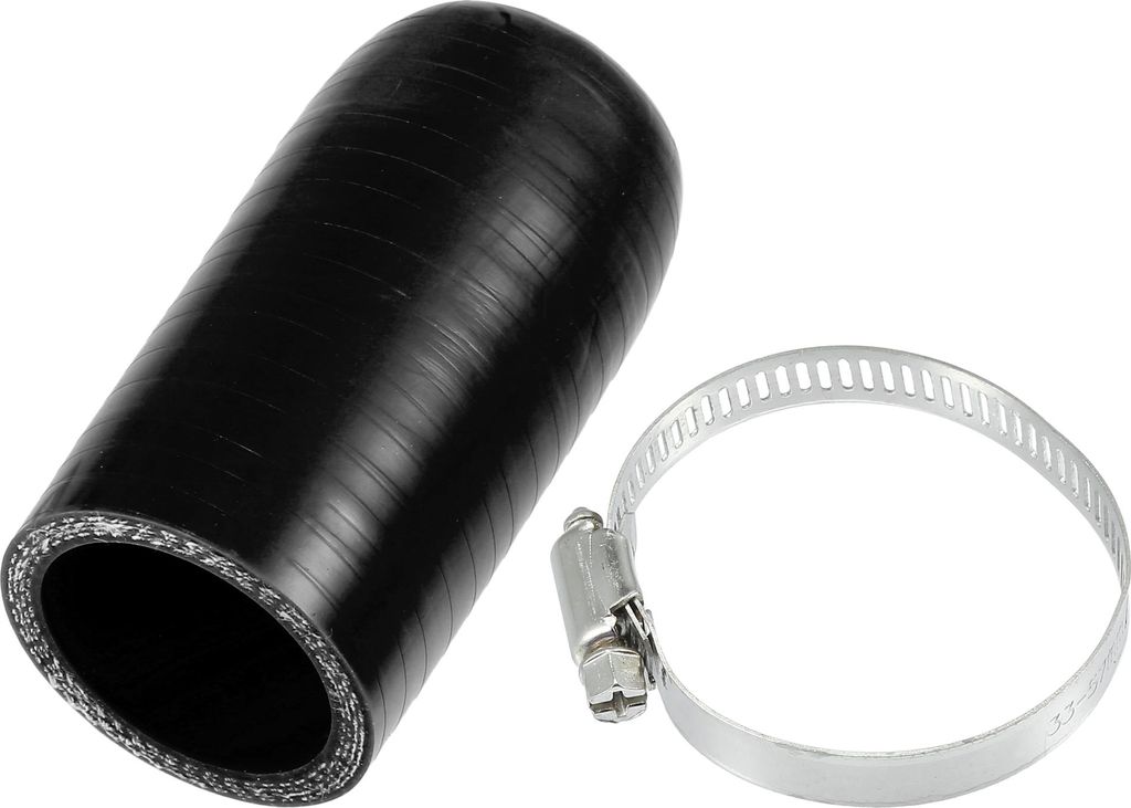 1 Satz 35mm 1,38" ID Silikonschlauchkappe Ansaug-Vakuumschlauch-Endstopfen mit Klemme - Auto für Kühlmittel-Heizungsumleitung Vakuum-Wasseranschl...