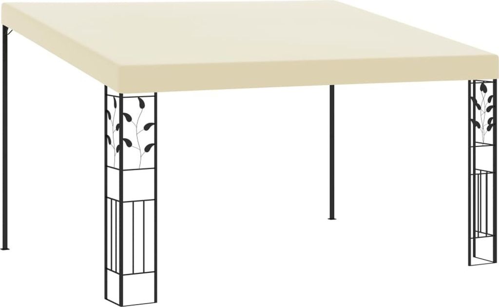 Wand-Pavillon 4x3x2,5 m Cremeweiß