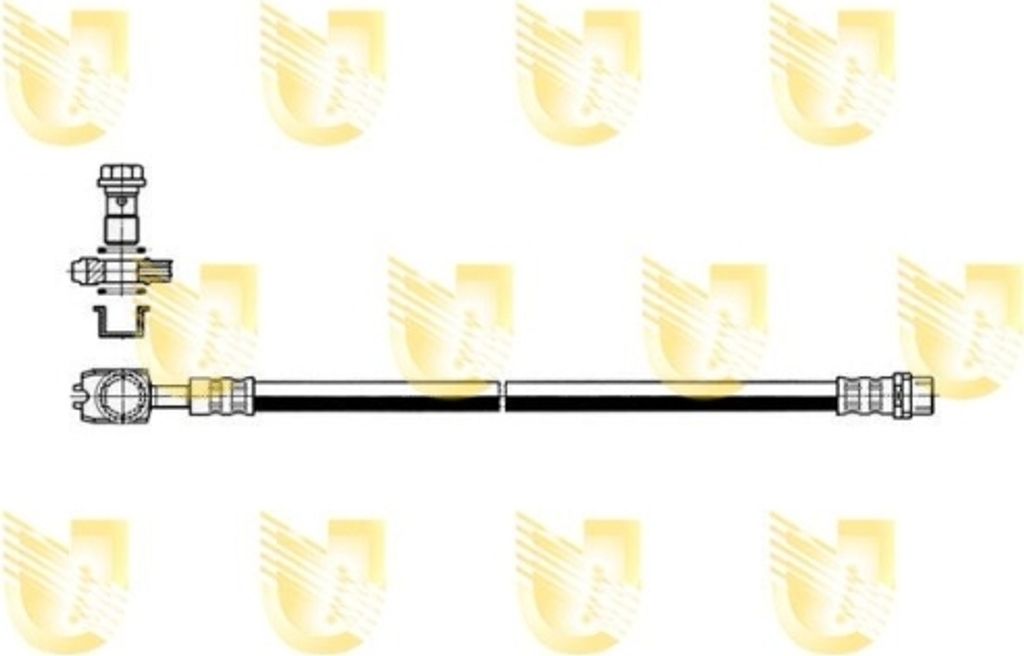 Bremsschlauch Unigom 377796 für Audi Hinterachse Beidseitig