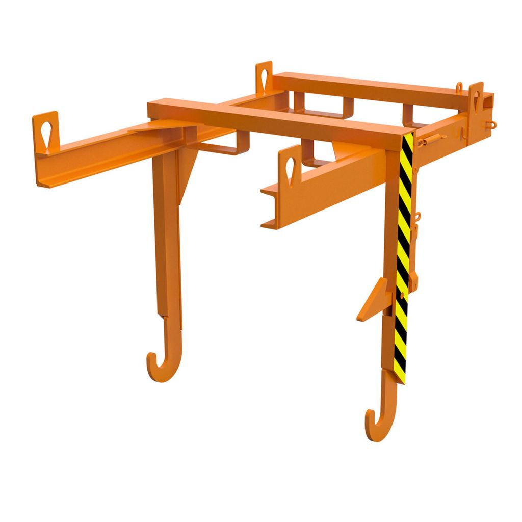 BAUER Kipptraverse - für Stapelkipper mit 550 l Volumen - kranbar - gelborange