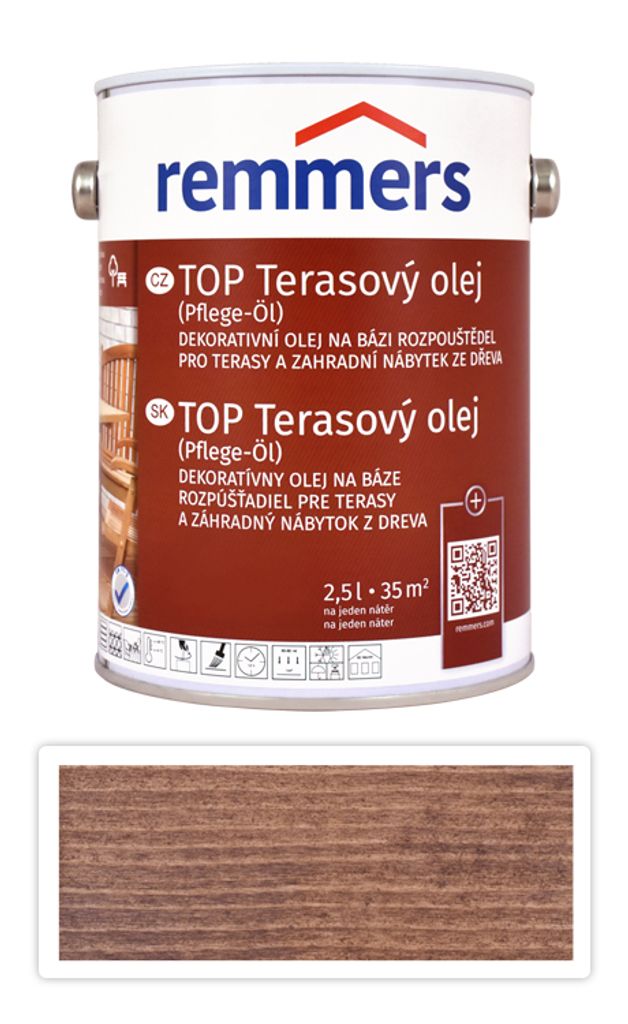 REMMERS TOP Terasový olej na bázi rozpouštědel 2.5 l Obrázek produktu