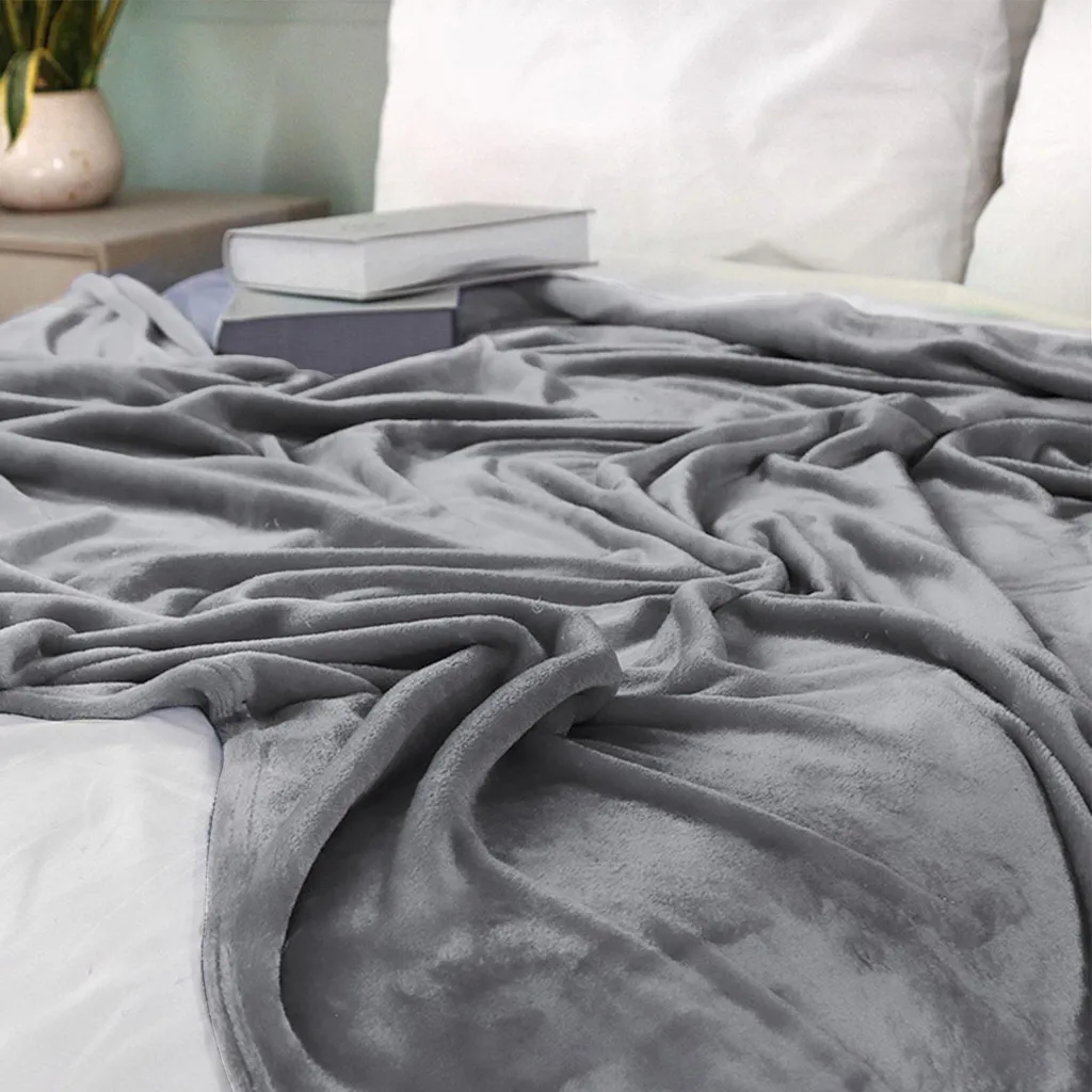 Plaid Bettizia Flanella 2 pezzi 200x240 cm - Caldo e Lavabile