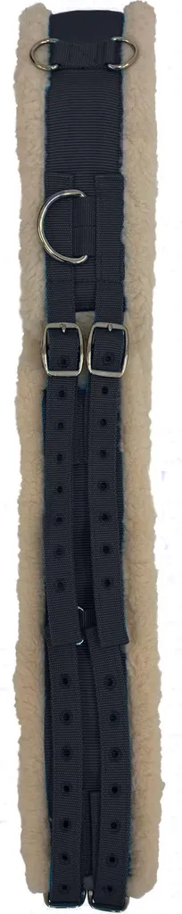 Harnais de Longe Shires Nylon Noir ER586 avec Anneaux Réglables Poney