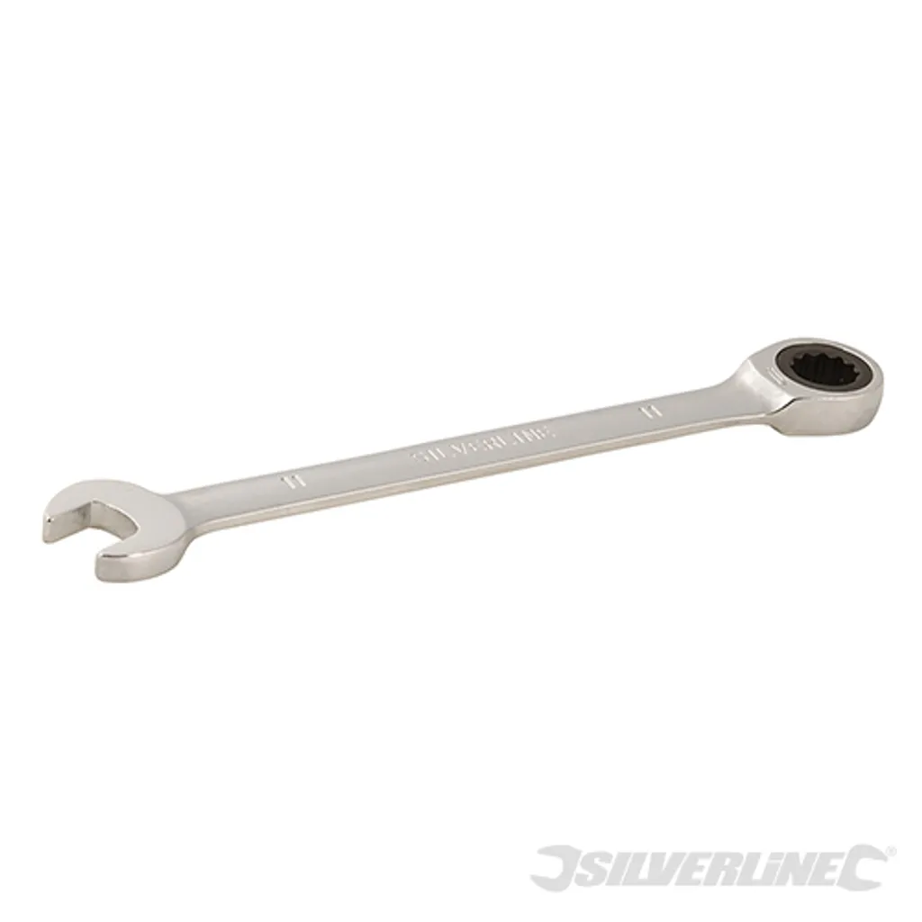 Clé mixte à cliquet Silverline 282546 pour visser en espaces réduits