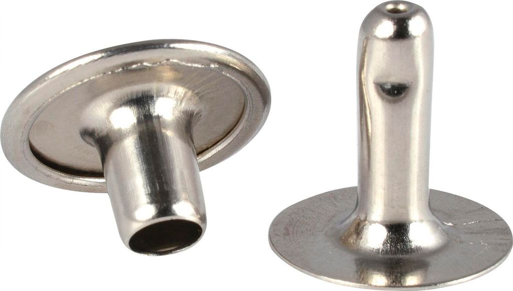 Hohlniete zweiteilig 5.4X12.7 mm Stahl vernickelt / Großpackung
