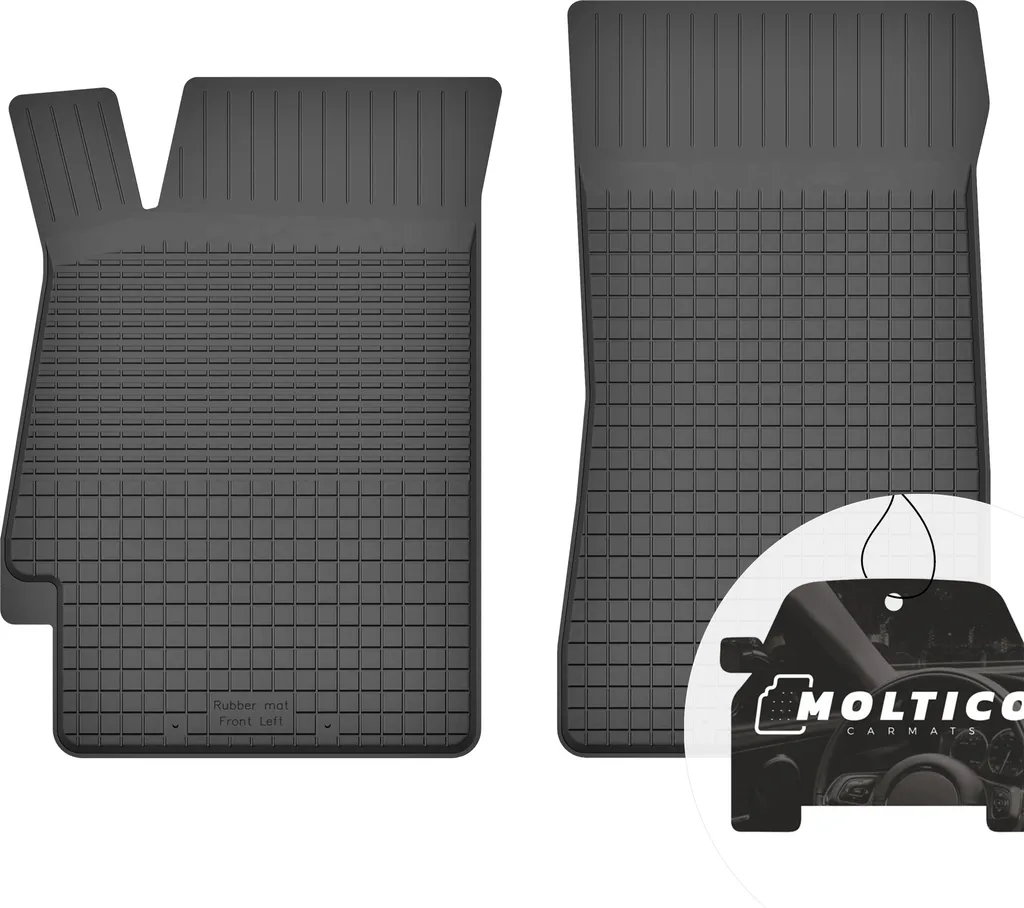 Tappetini anteriori in gomma con bordo tappetini per auto tappetini in gomma per auto set da 2 pezzi - per Peugeot 406 1995-2004