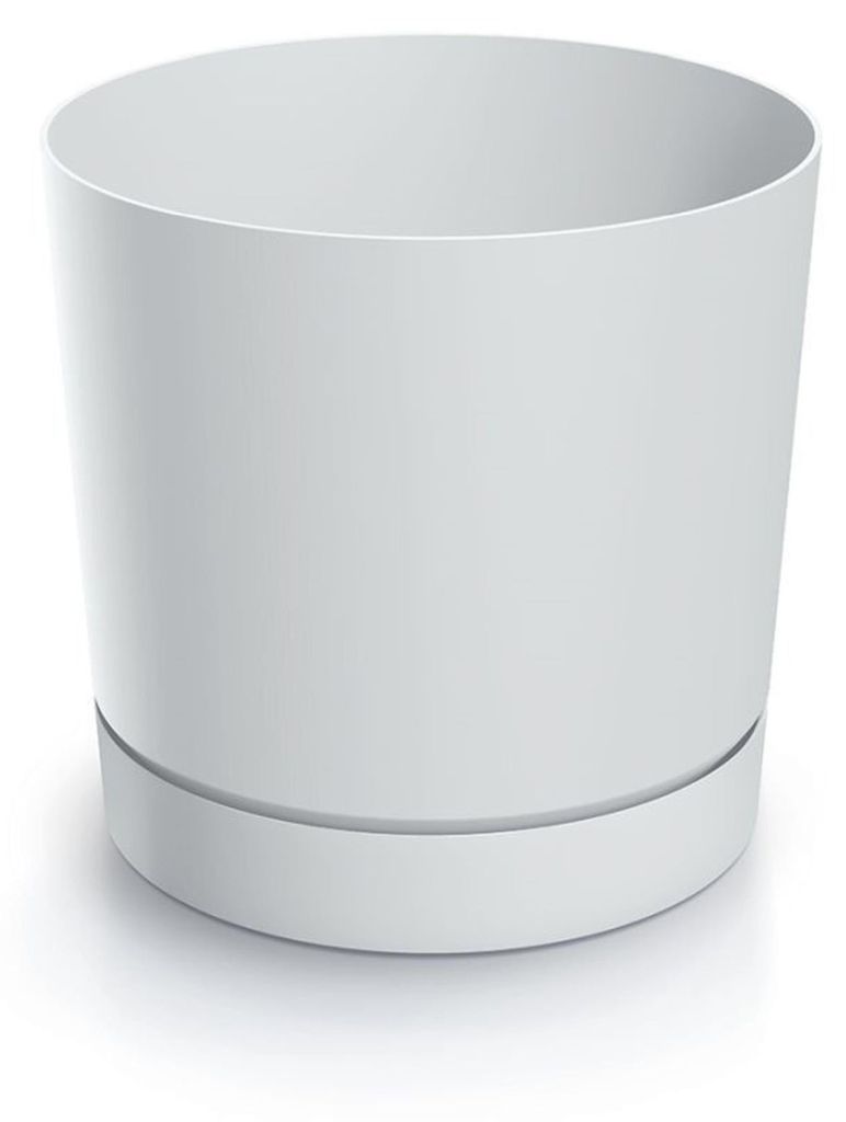 Donica TUBO P 18 cm biała Zdjęcie produktu 