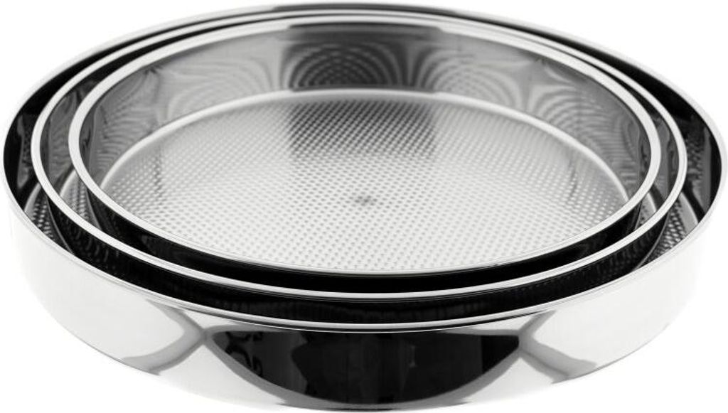 Backblech-Set Cigköfte-Blech aus Edelstahl - 3-teilig, Ø Produktbild 
