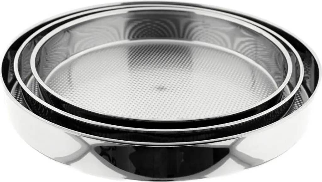 Set Originale Turco Teglie per Cigköfte Acciaio Inox 32/36/40 cm
