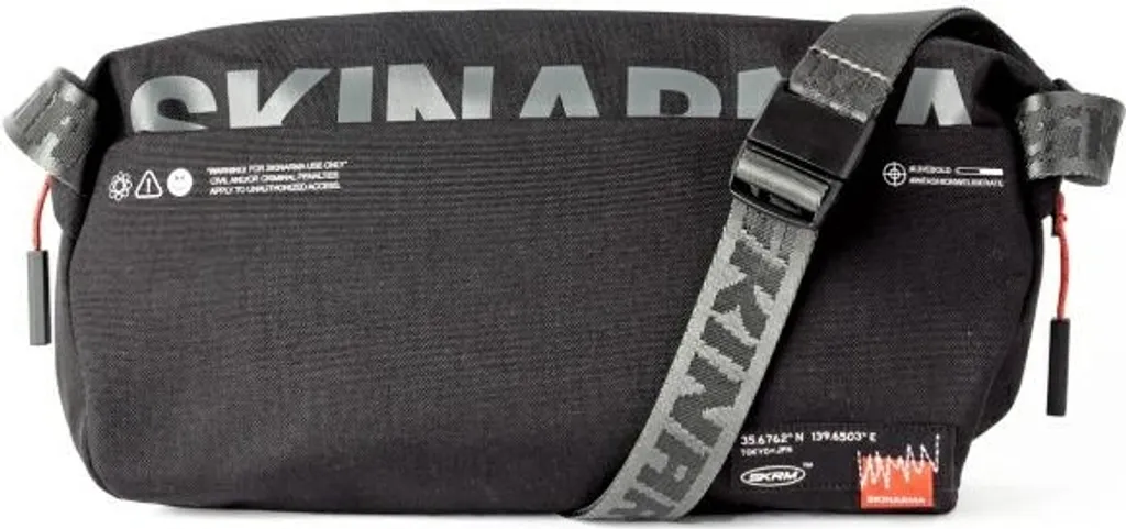 Sac à main Crossbody Skinarma Fardel Noir avec Finition Texturée 3D