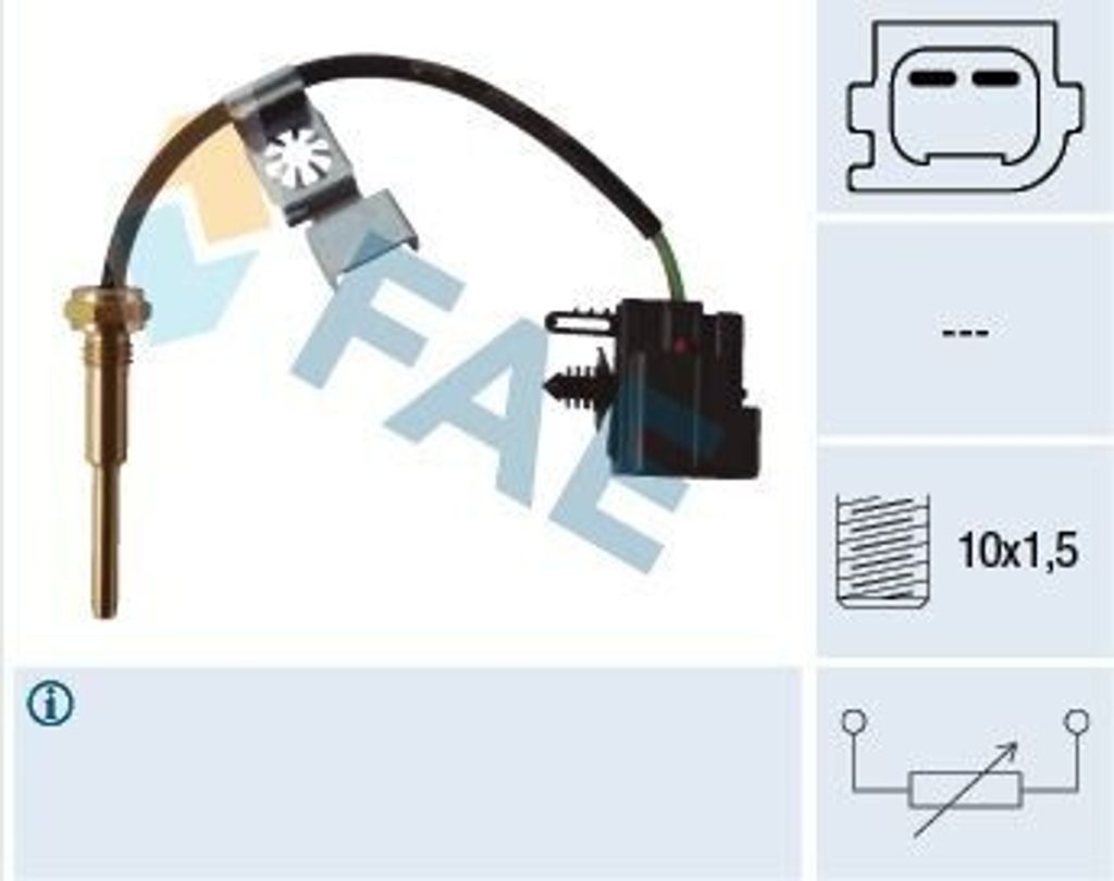 FAE Kühlmitteltemperatursensor 32427 für FORD Transit Mk6 Kasten (V347, V348, FA)