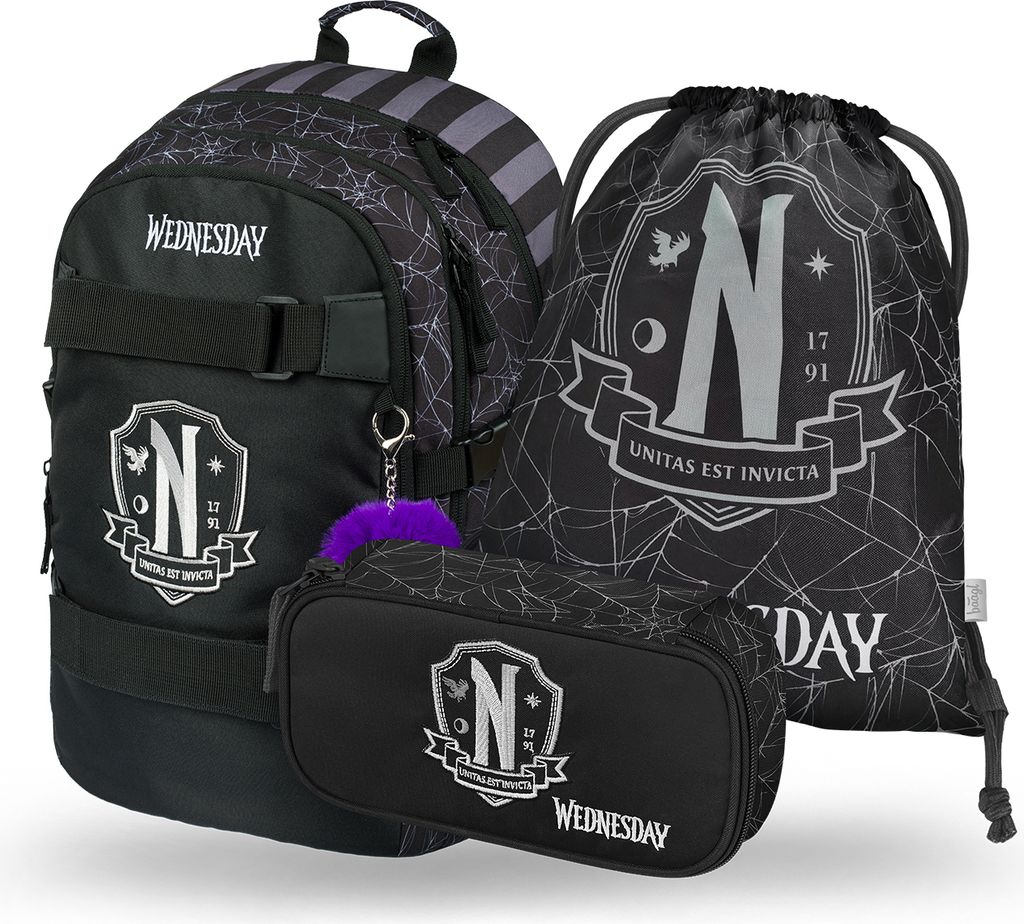 BAAGL Skate Wednesday Rucksack-Set 3tlg: Rucksack, Produktbild 1