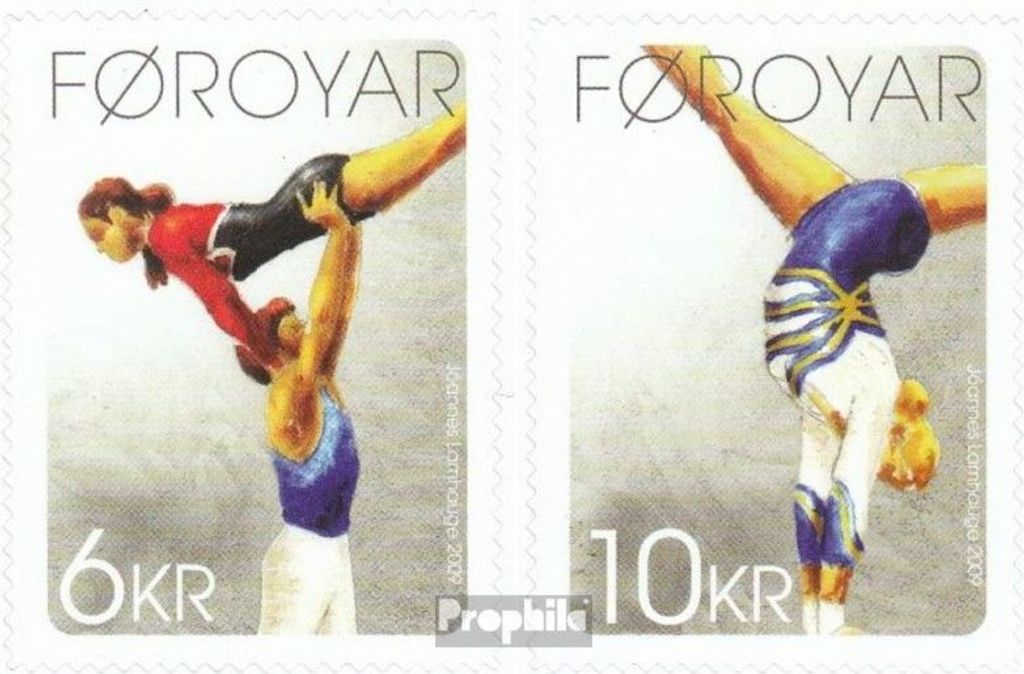 Briefmarken Dänemark - Färöer 2009 Mi 680-681 (kompl.Ausg.) postfrisch Turnvereine