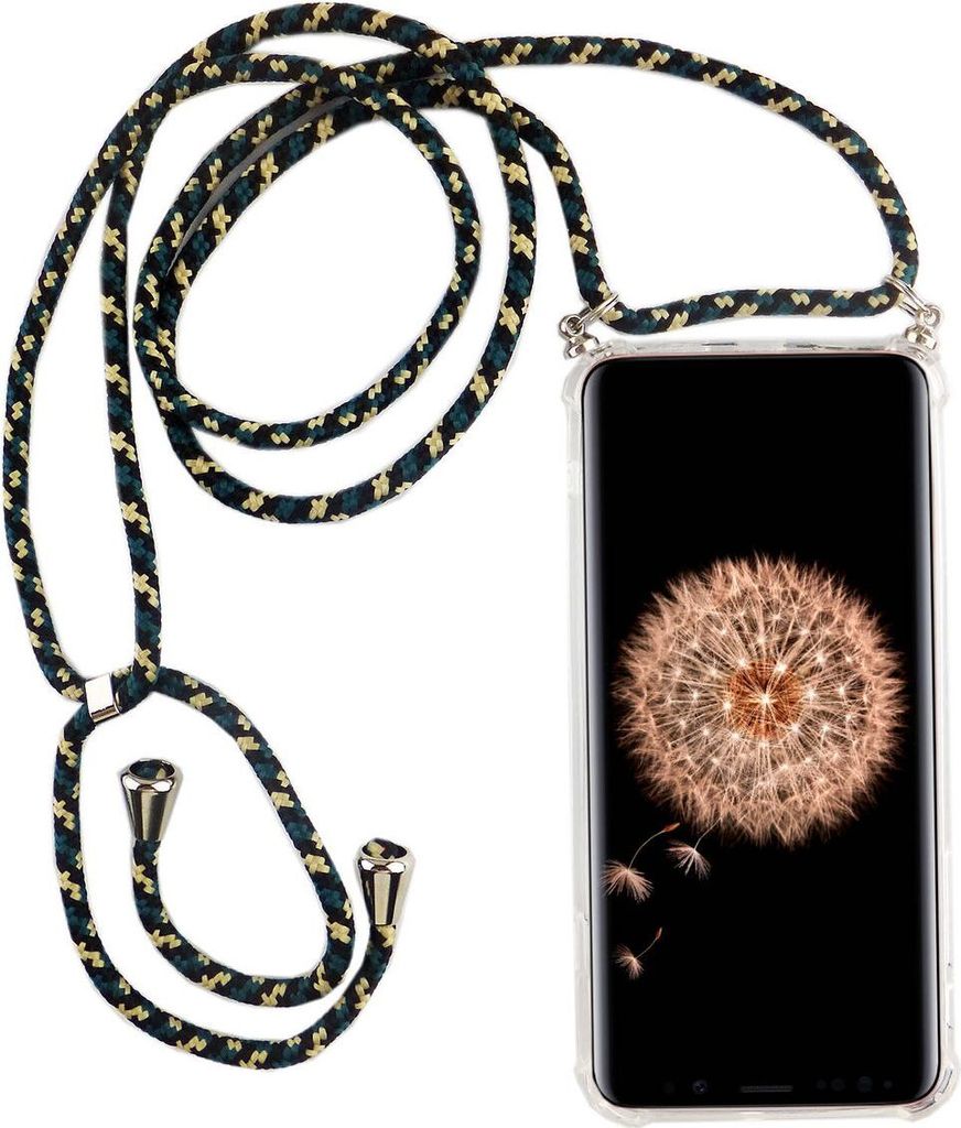 Handykette für Samsung Galaxy S9 - Smartphone Necklace Hülle mit Band - Schnur mit Case zum umhängen in Camouflage