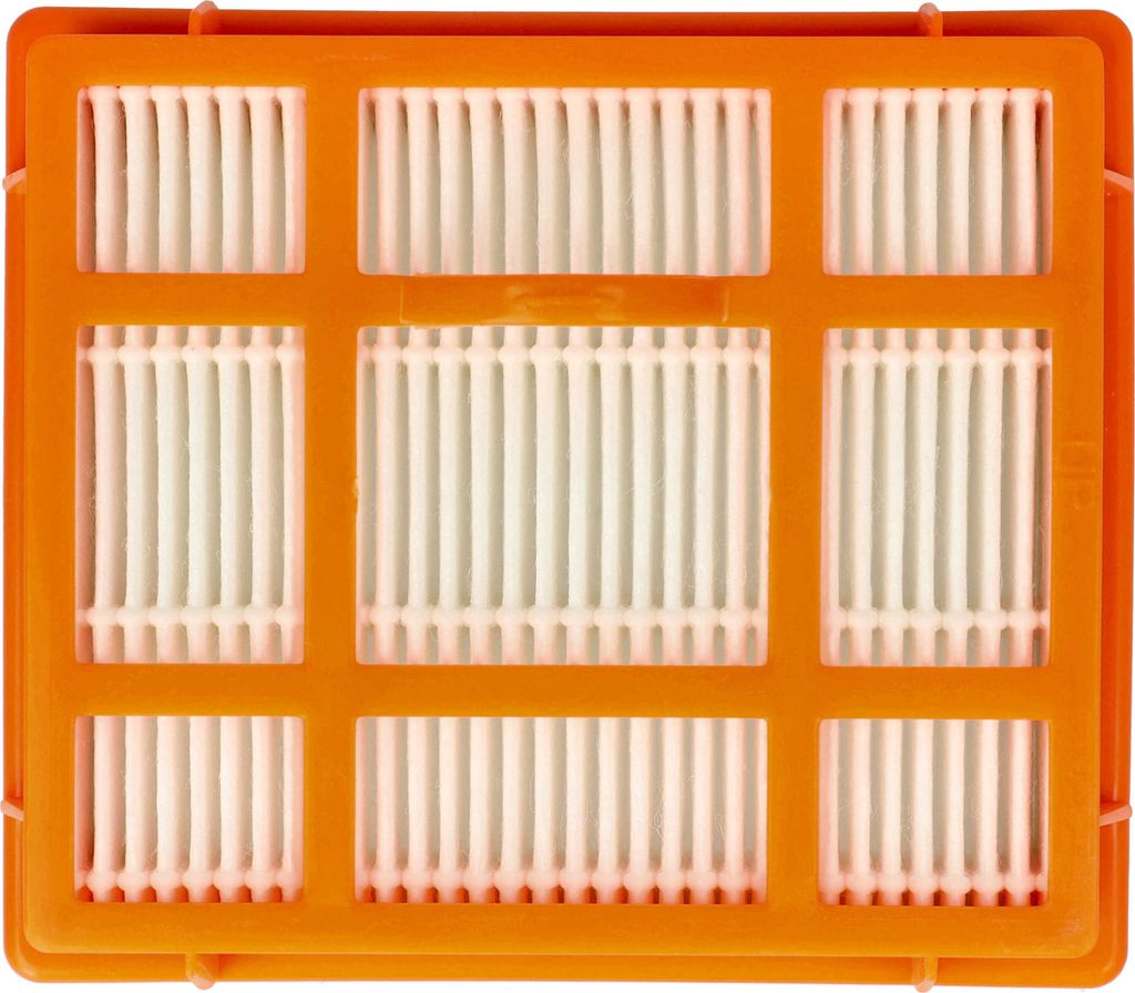 vhbw Staubsaugerfilter kompatibel mit AEG ZT3511CH, ZT3510UK, ZT3510CH, ZT3520UK, ZT3530CH, T8 Staubsauger - HEPA-Filter Orange Weiß