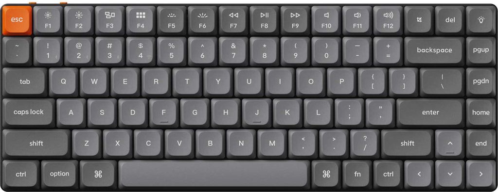 Keychron K3 Max grau/orange DE-Layout Gateron Low Profile Produktbild 