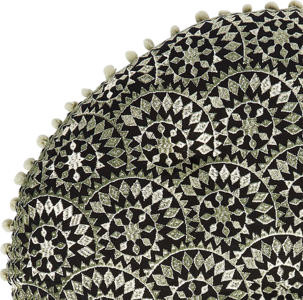 Pouf de sol Carré Amaya Boho Design - Siège d'Appoint Textile Ethnique