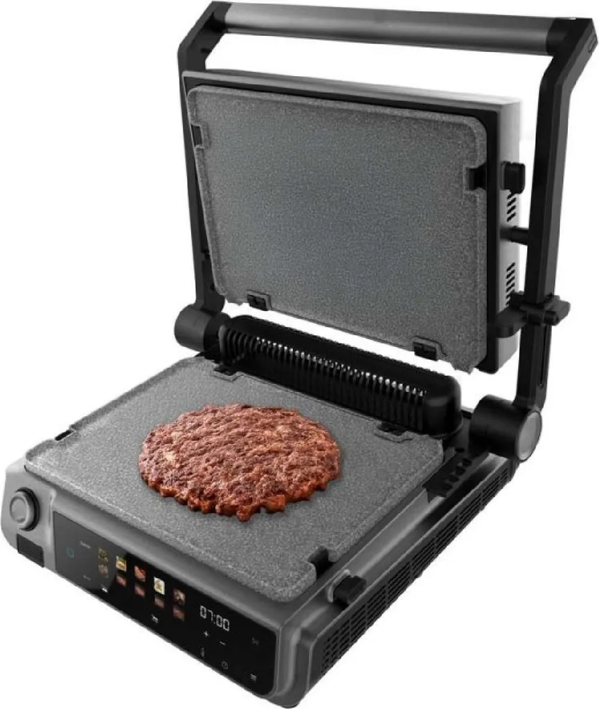Gril électrique Smash Burger Cecotec 2000W avec capteur PerfectCook