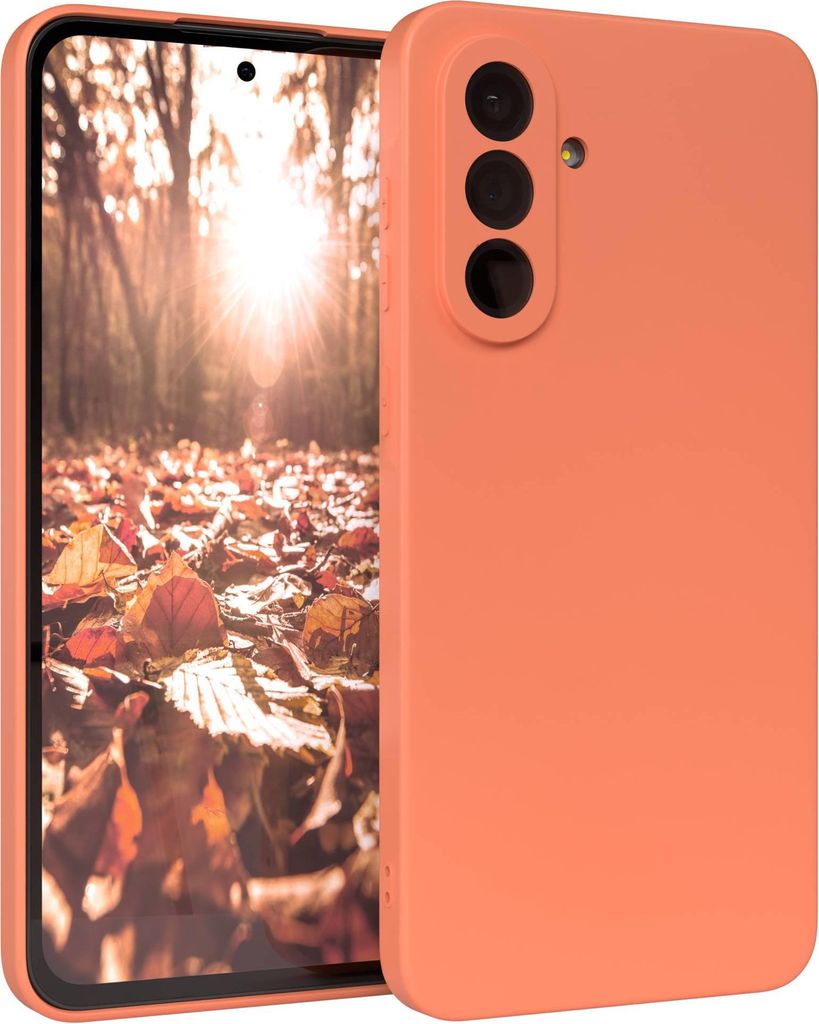 EAZY CASE - TPU Hülle für Samsung Galaxy A36, TPU Case stoßfeste Handyhülle, weiches Cover mit Kameraschutz, Silikonhülle in Orange
