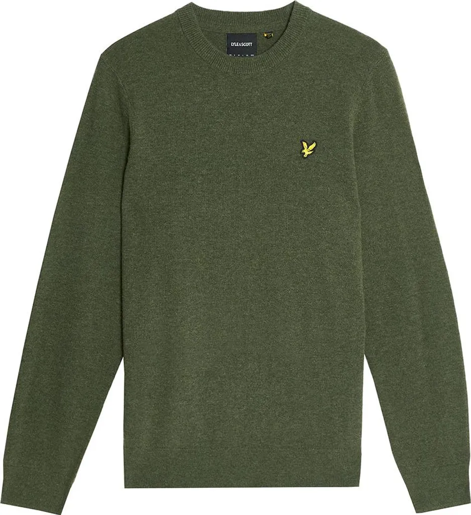 Pull Homme Vert Lyle & Scott Kn2114vc en Coton Respirant Taille M