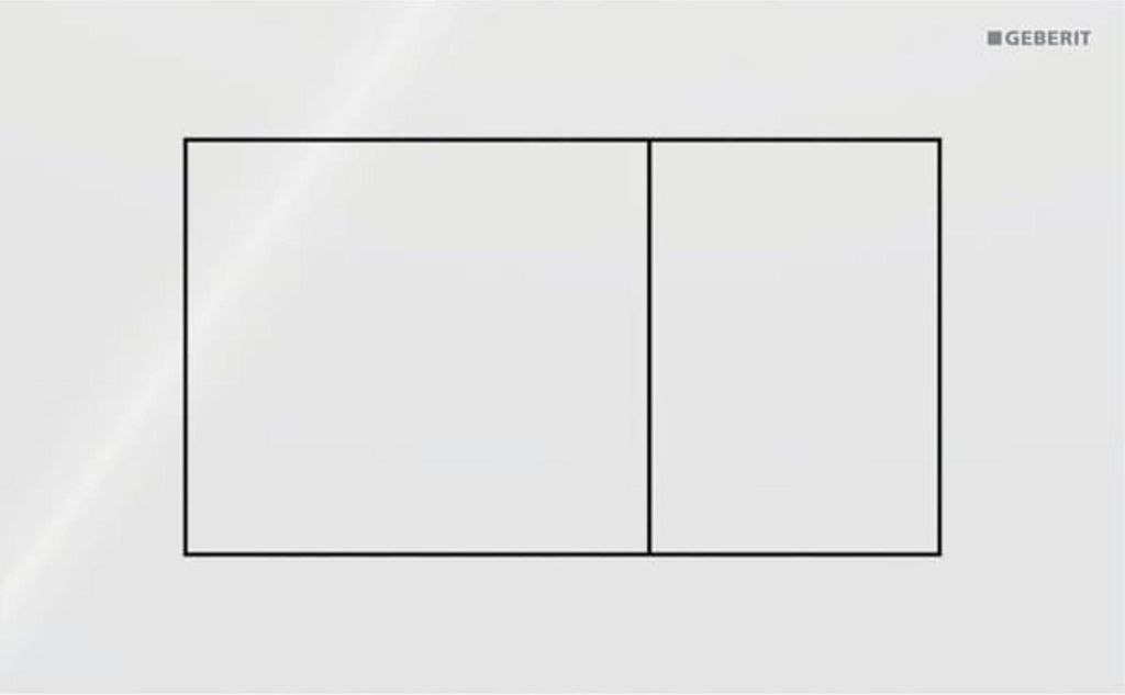 GEBERIT 115629SI1 Sigma 40 BetPl., für 2-Mengen-Spülung