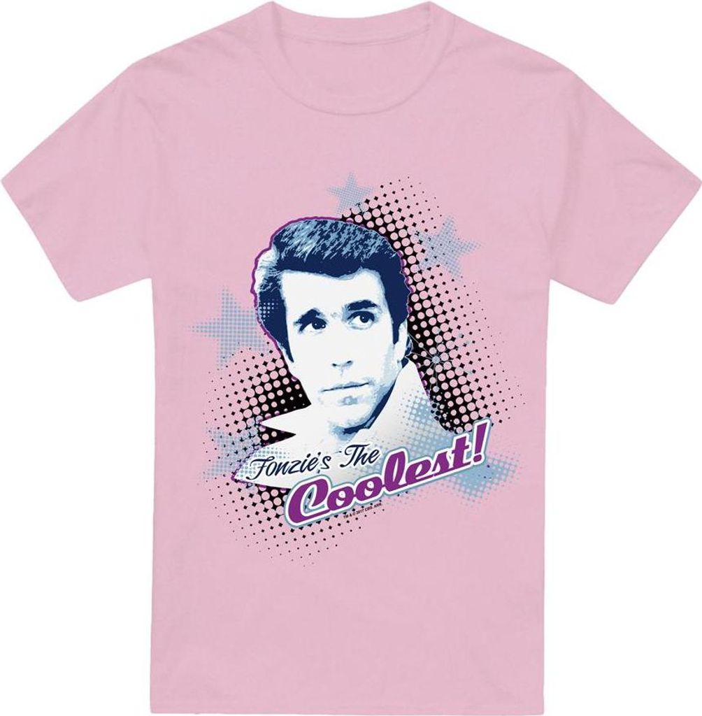 Happy Days - "The Coolest" T-Shirt für Herren/Damen Uni TV23321 (3XL) (Pink)